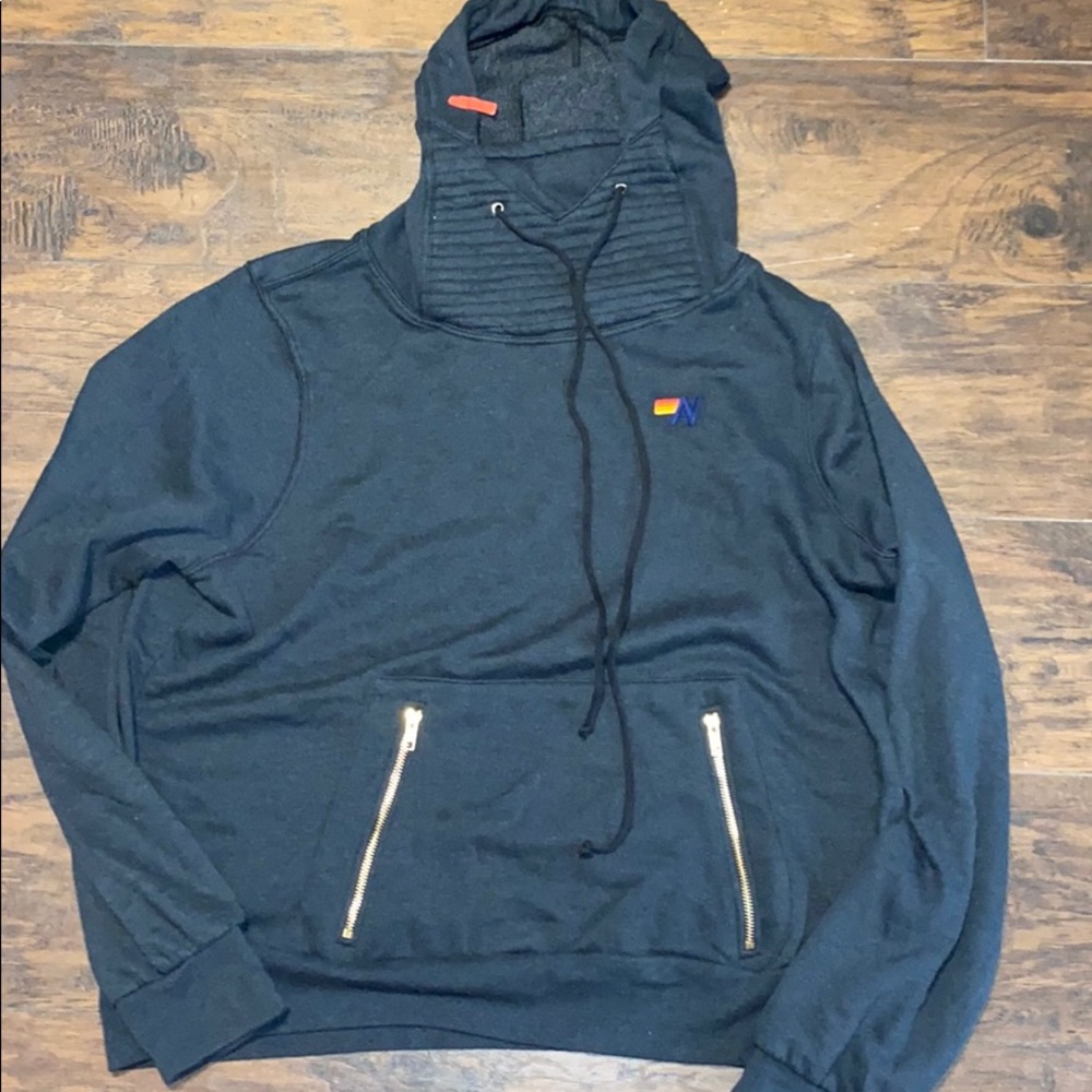 NWOT AVIATOR NATION CHARCOAL NINJA HOODIE XL